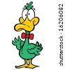 Green Cartoon Duck