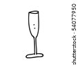 Champagne Glass Sketch