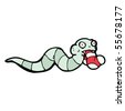 Cartoon Snake Eating