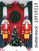 with life size nutcrackers