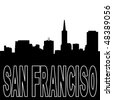 san francisco skyline black.