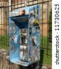 blue phone booth