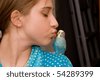 Kissing+parakeets