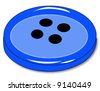 blue four hole clothing button