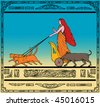 Freya Norse Goddess Of Love And Beauty Riding A Chariot Pulled By ... Freya Norse Goddess Of Love And Beauty Riding A Chariot Pulled By ...